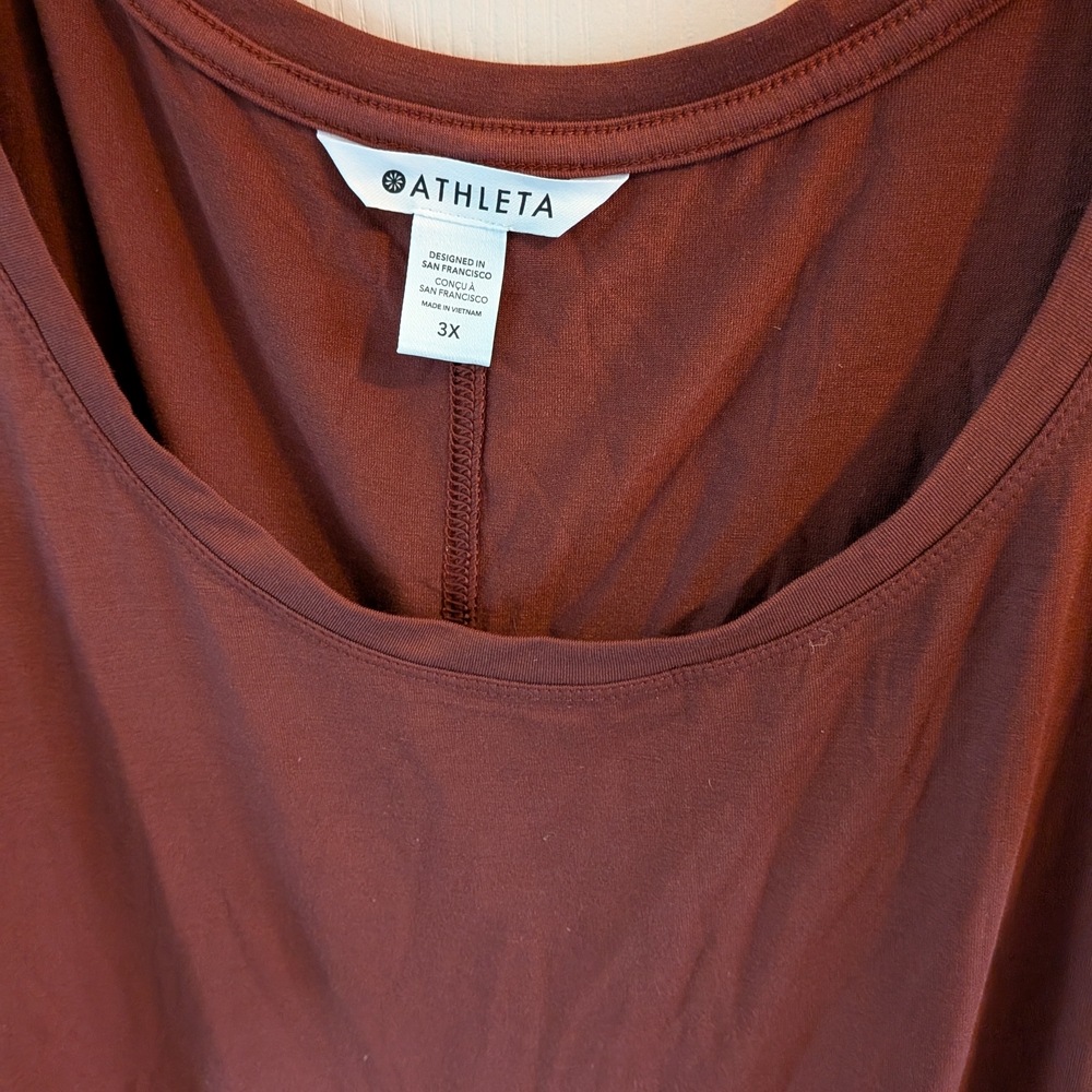 Athleta Women's Rich Brown Sleepwear Top